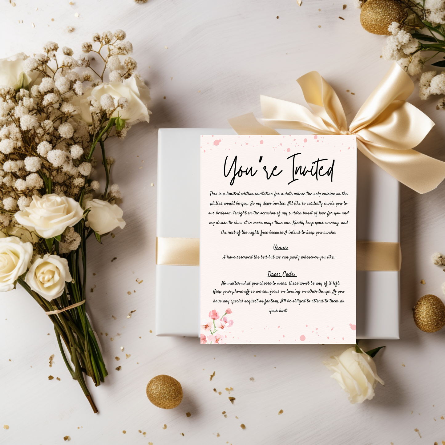 Date Night Invitation Card