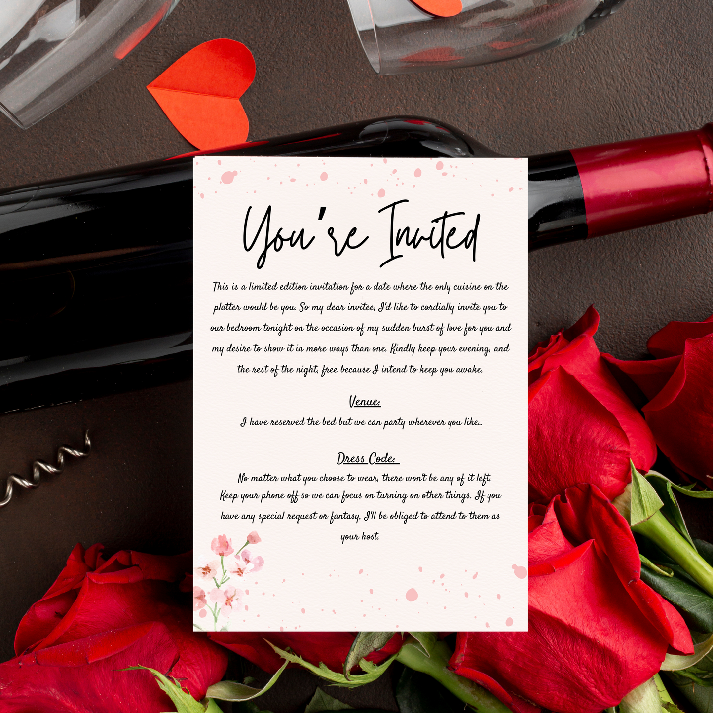 Date Night Invitation Card