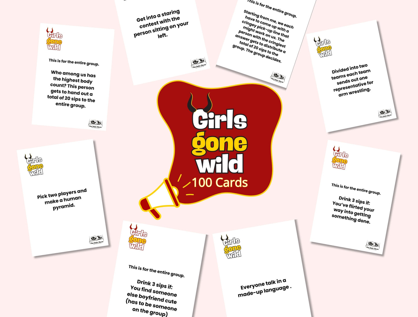 Spicy truth or dare card game for girls party and wedding shower