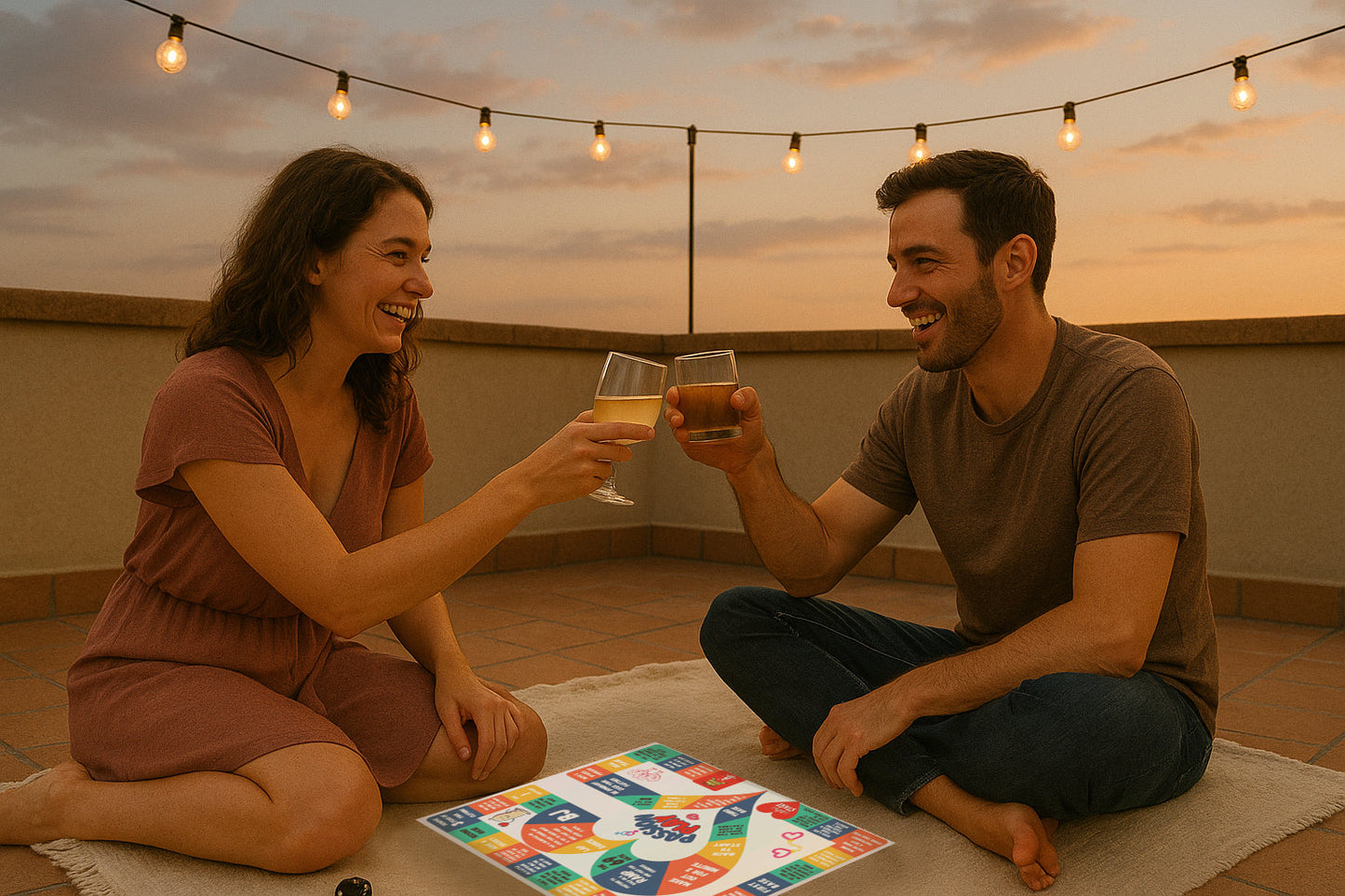 Passion Play game board with dice and cards – sexual exploration activity