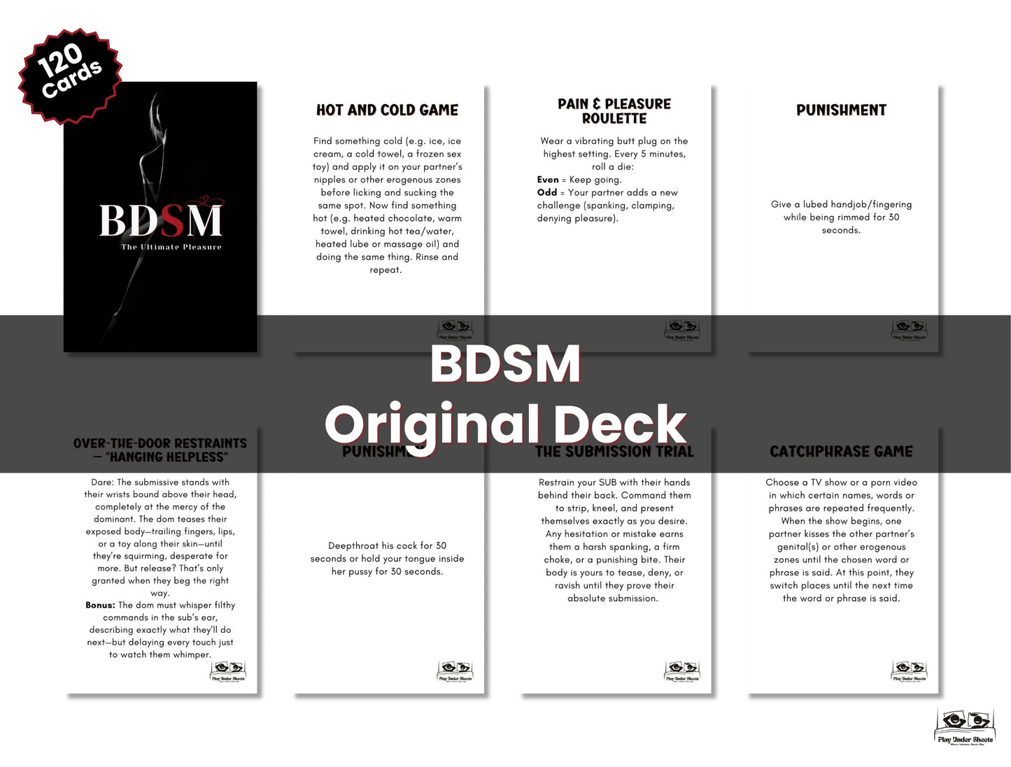 Romantic and naughty card game gift idea for him, her, boyfriend, girlfriend, or LGBTQ+ partners