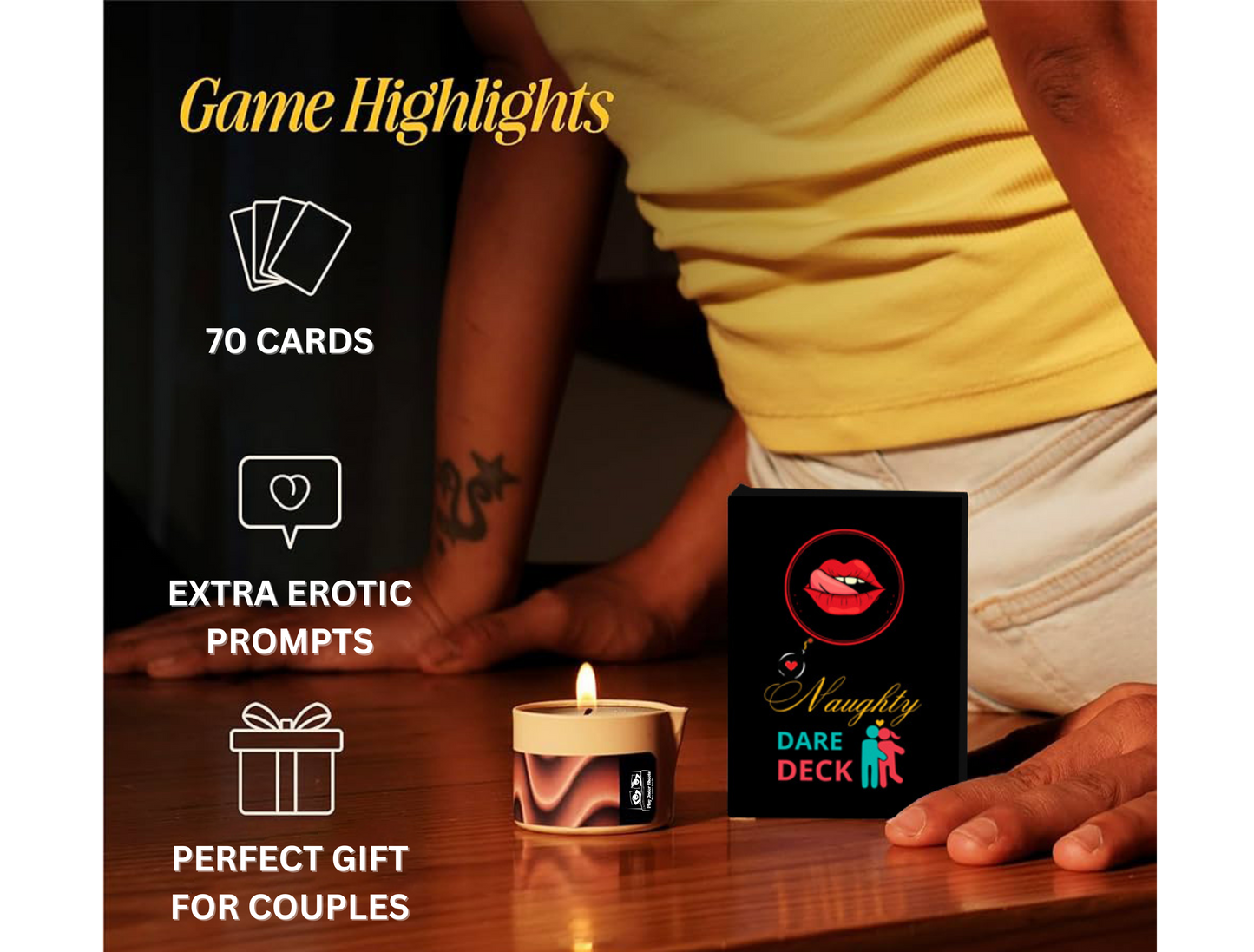 Adult couple card game – Kama Sutra positions and wild challenges