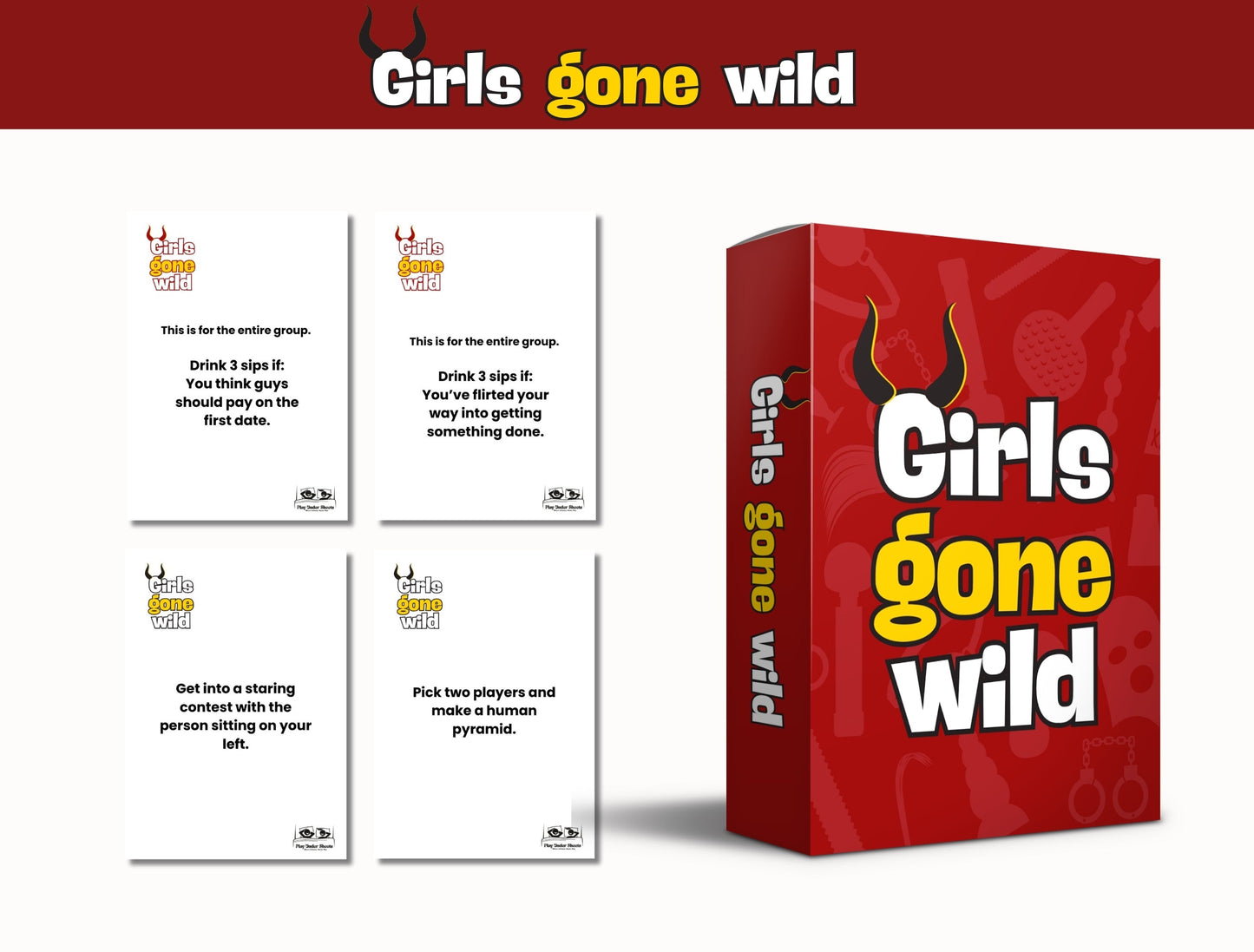 Wild bachelorette party game deck for girls and brides-to-be