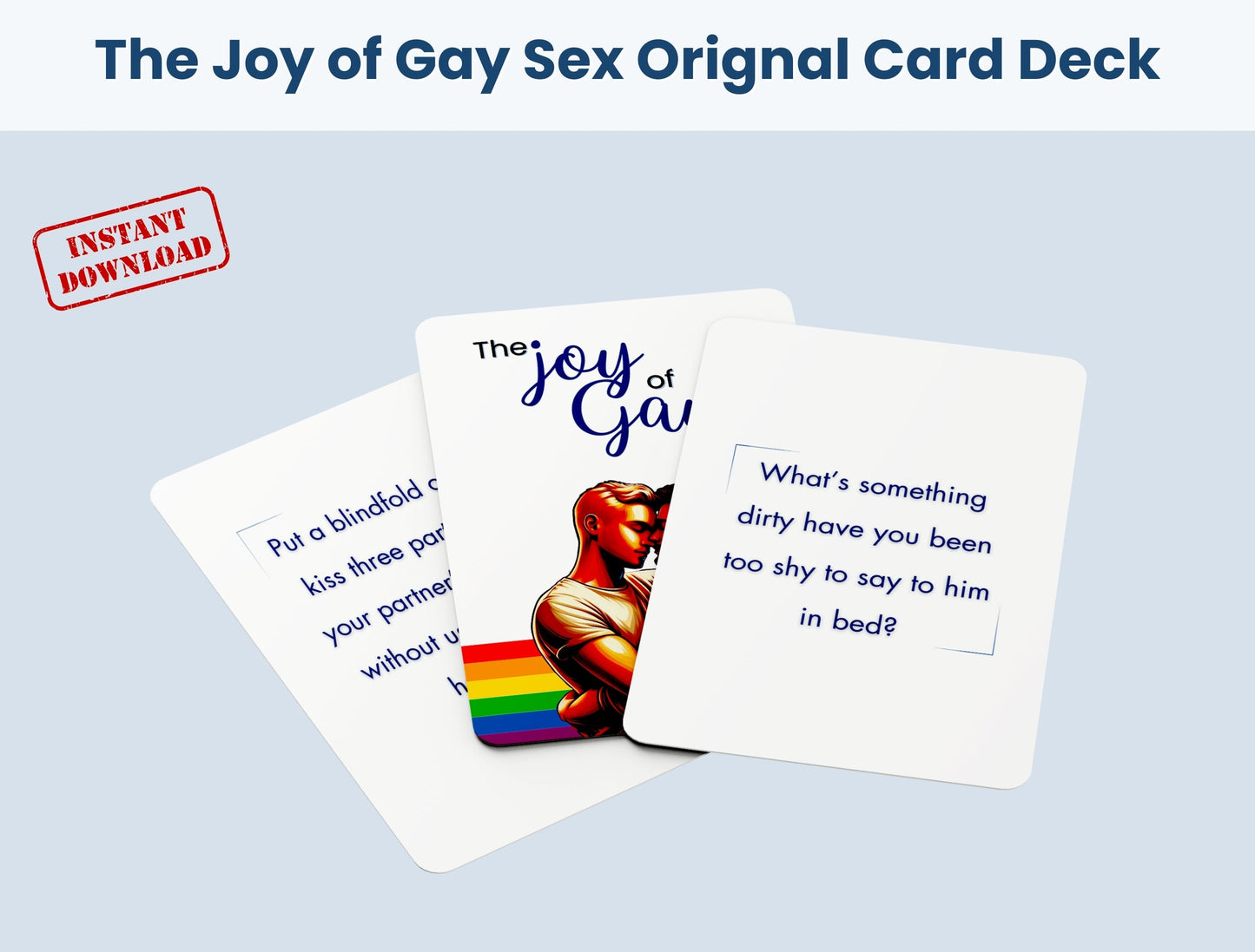 The perfect gay couples gift—downloadable card game for romance, laughter, and spicy challenges
