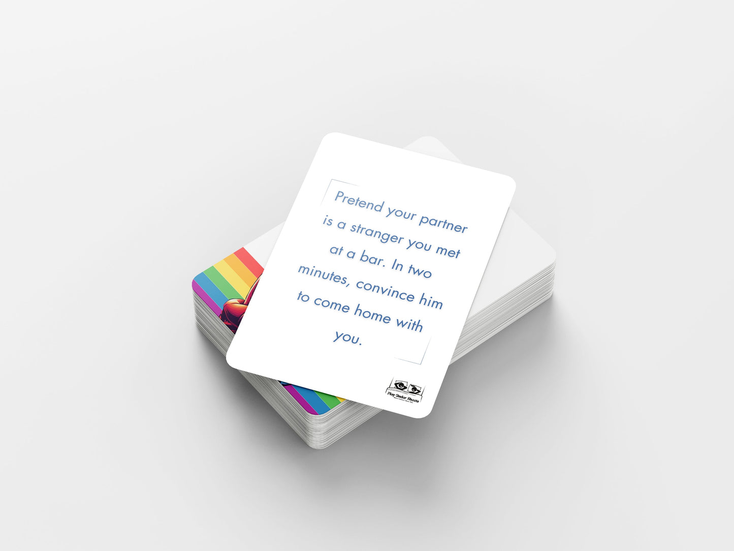 Erotic gay couple game – card deck with sexual dares and positions