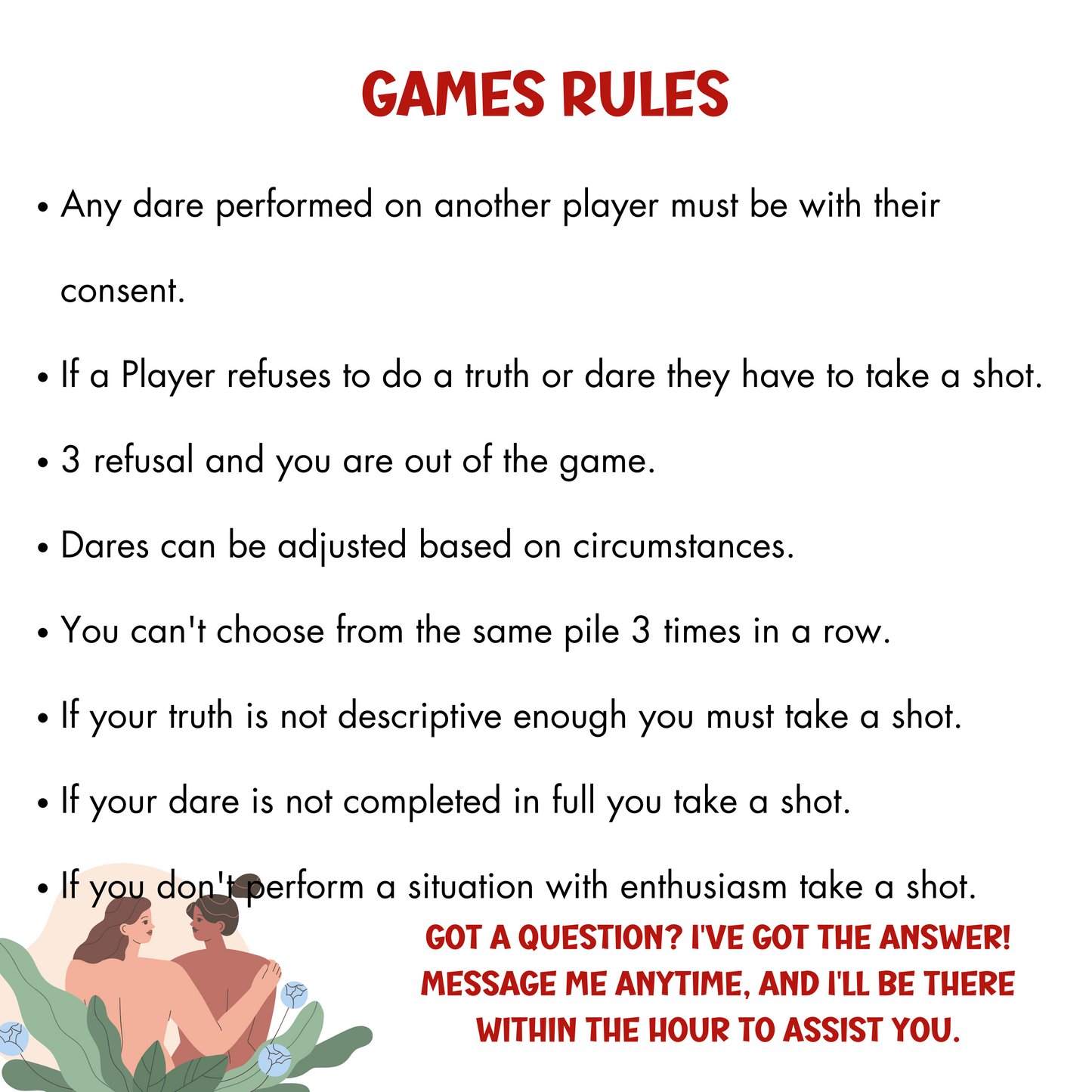 Foreplay-inspired truth or dare card game for gay and lesbian couples exploring sensual connection and excitement