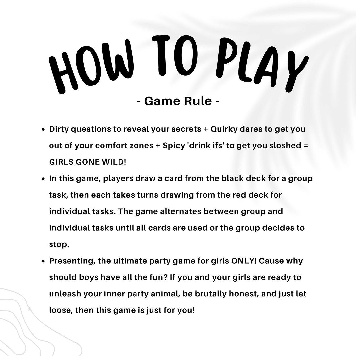 Girl GONE Wild โ Girls Night Party Game | Spicy Dares, Drinking & Fun Challenges