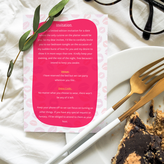 Date Night Invitation Card