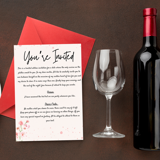 Date Night Invitation Card