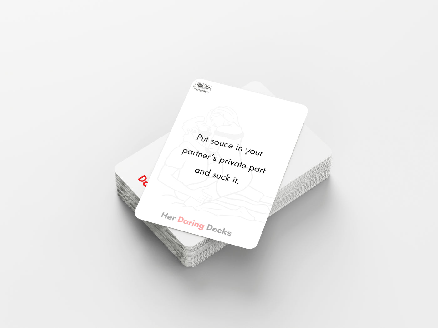 Naughty date night game – sexy couple challenges with His & Her Daring Deck