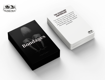 Erotic bondage cards – adult game for couples in bed