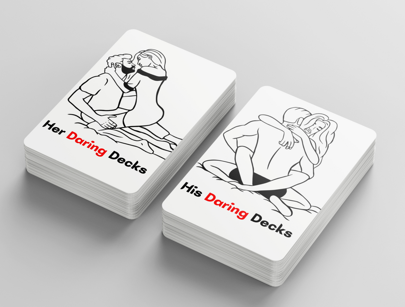 Date night game for couples – His & Her Daring Deck with spicy cards