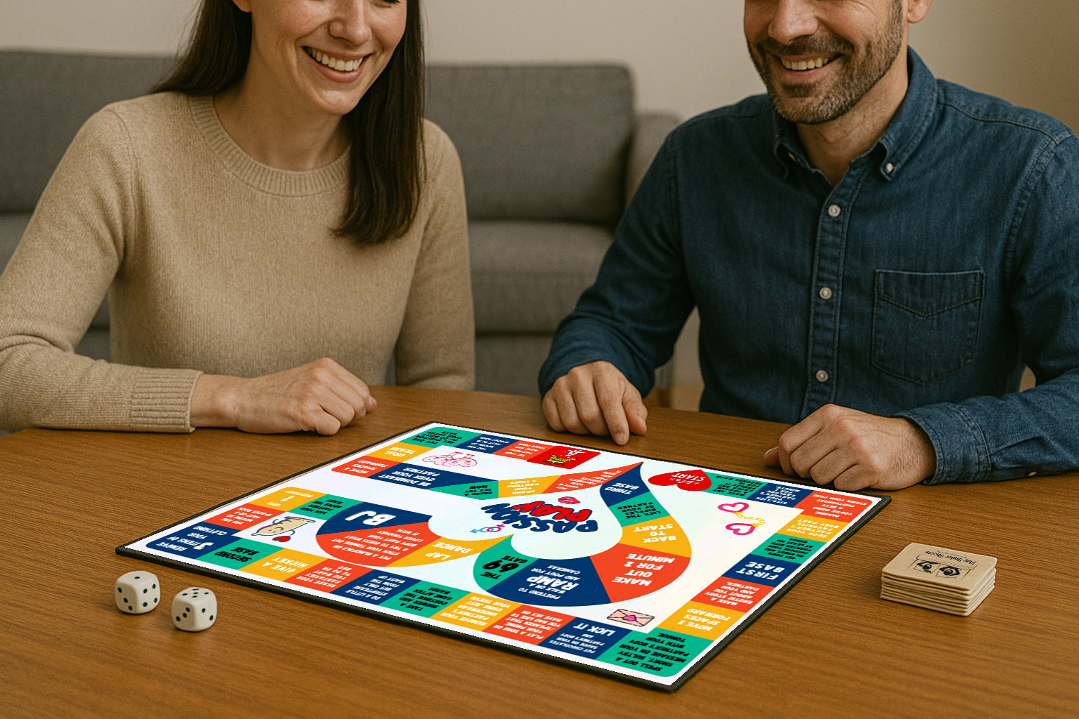 Passion Play Board Game – adult sex game for couples with dares and challenges
