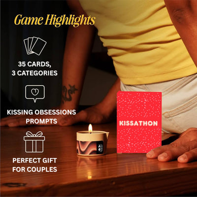 Kissathon card deck – lesbian, gay, and straight couple gift idea