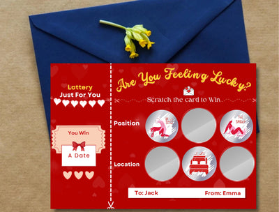 Creative and naughty game for couples looking to explore their romantic boundaries with fun scratch-off dares.
