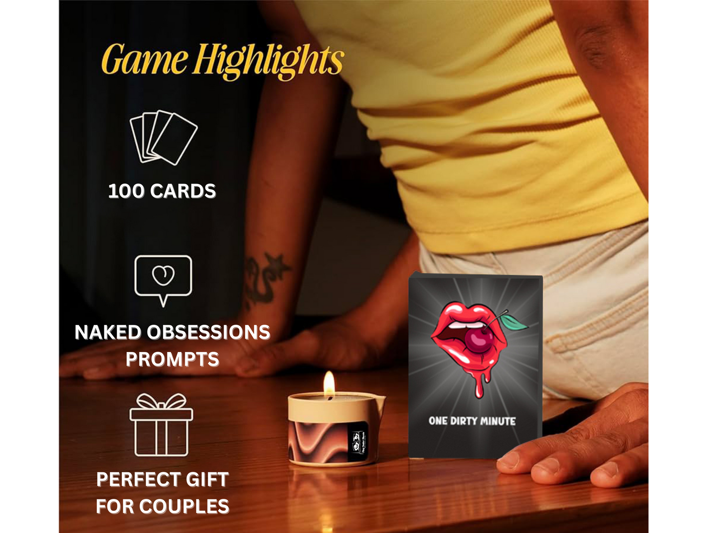 Couples drinking game – intimate card deck for adults