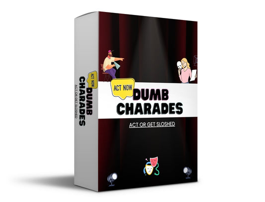 Dumb Chardes game cards – fun party game for adults and friends, couples, LGBTQ, Gorup game