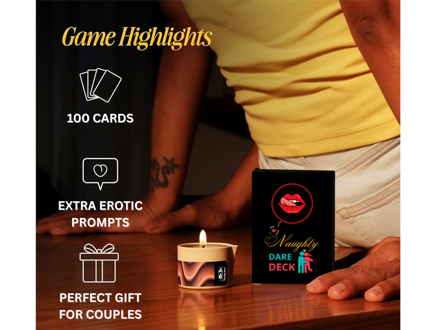 Adult couple card game – Kama Sutra positions and wild challenges
