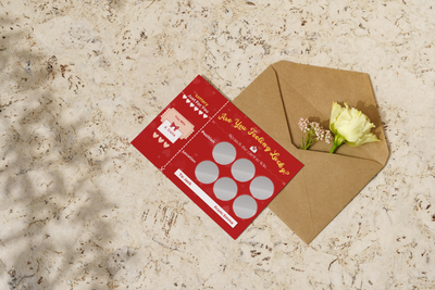 Sensual foreplay scratch-off cards that guide couples through romantic experiences and spicy surprises in the bedroom.