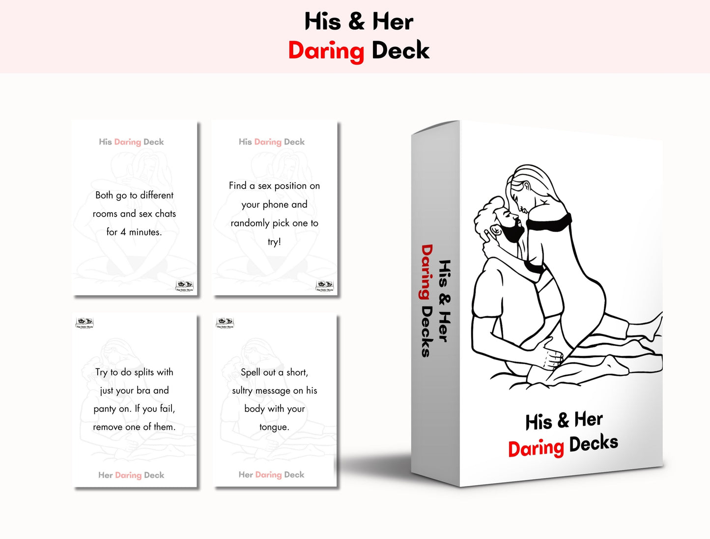 Bedroom challenge cards for boyfriends and girlfriends – digital romance booster
