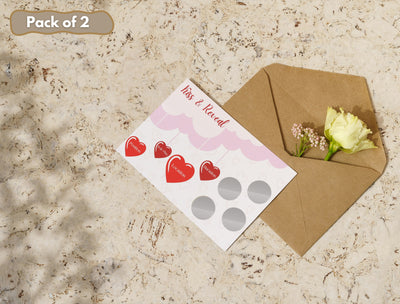 Creative Valentine's scratch-off card for girlfriends, boyfriends, husbands, wives, or partners of all genders.