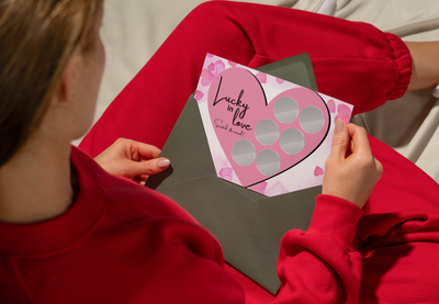 Fun and naughty scratch card gift for boyfriends, girlfriends, or partners to enjoy romantic evenings together