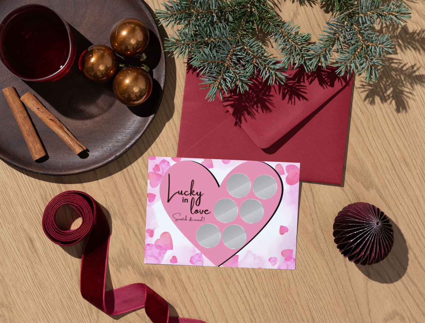 Intimate card game for couples with creative date night prompts and seductive challenges under each scratch square