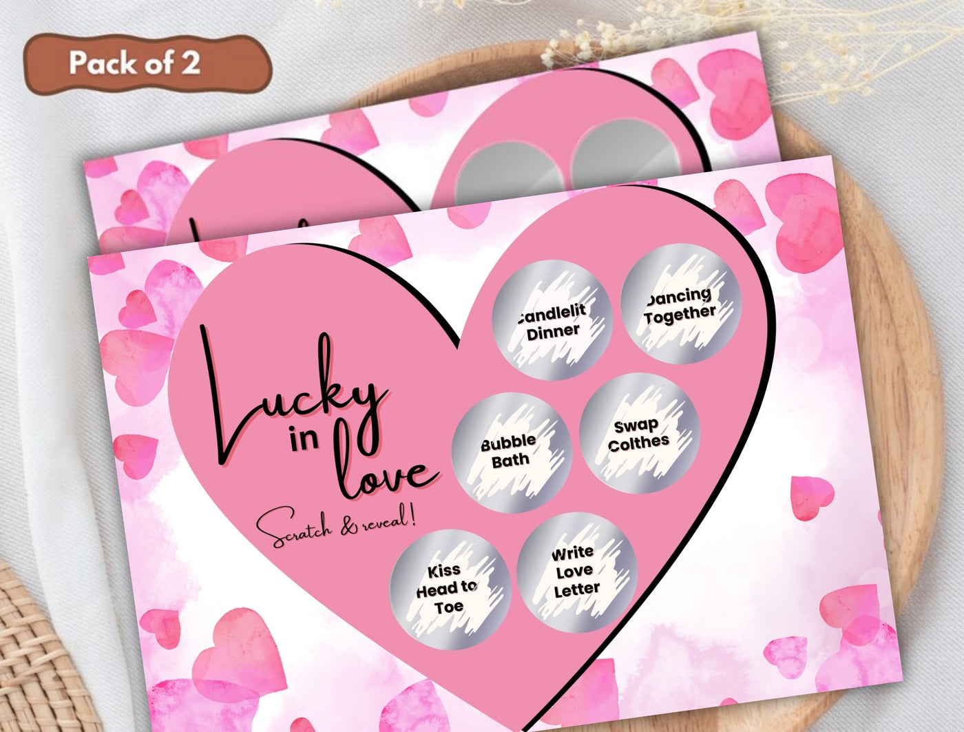 Adult card game designed for LGBTQ+ couples, filled with sexy scratch-off prompts for unforgettable nights