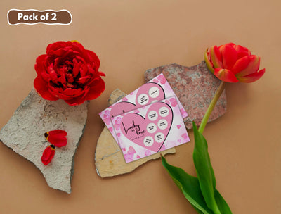 Couples card game with adult-themed scratch prompts for playful, romantic, and sexy experiences in the bedroom
