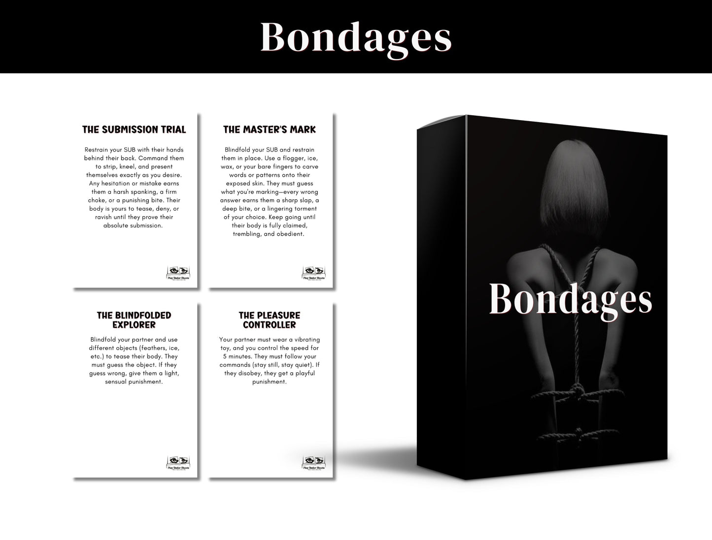 Digital foreplay and BDSM card game with challenges and seductive tasks