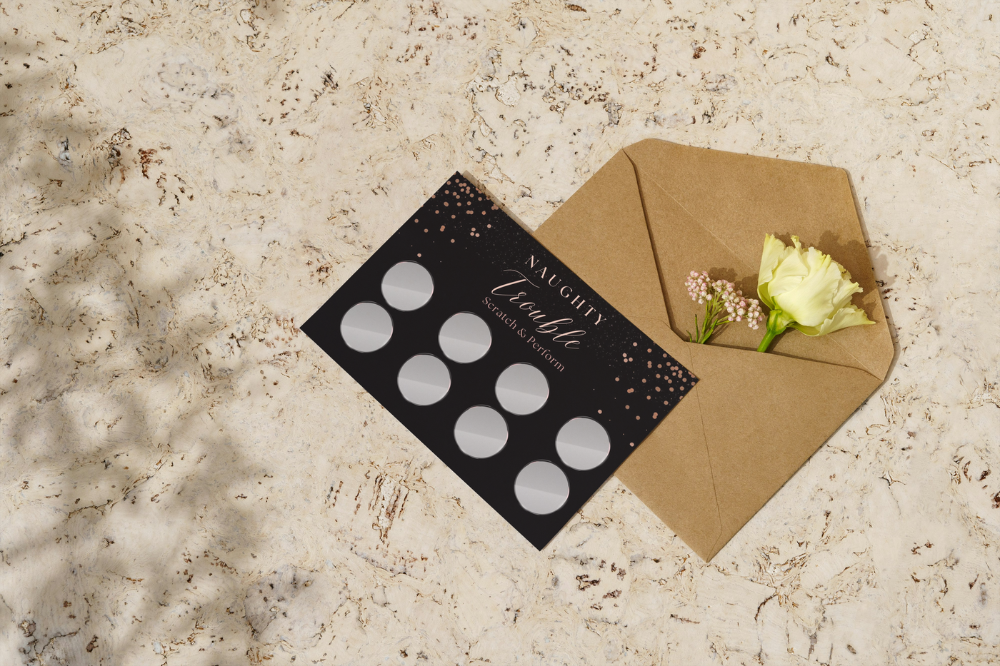 Naughty Trouble card game being played at a bachelorette party – the ultimate naughty group game for bridesmaids.