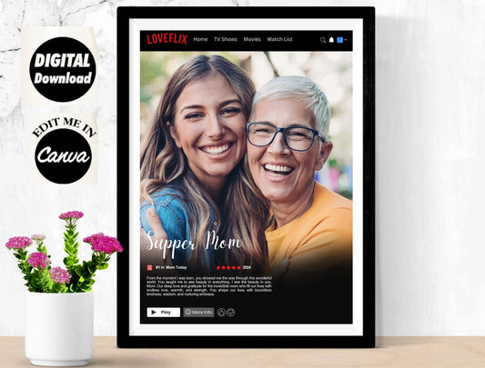 Personalized Netflix Photo Frame – a unique and custom photo frame gift for all ages. Perfect for anniversaries, birthdays, Valentine’s Day, and special occasions.
