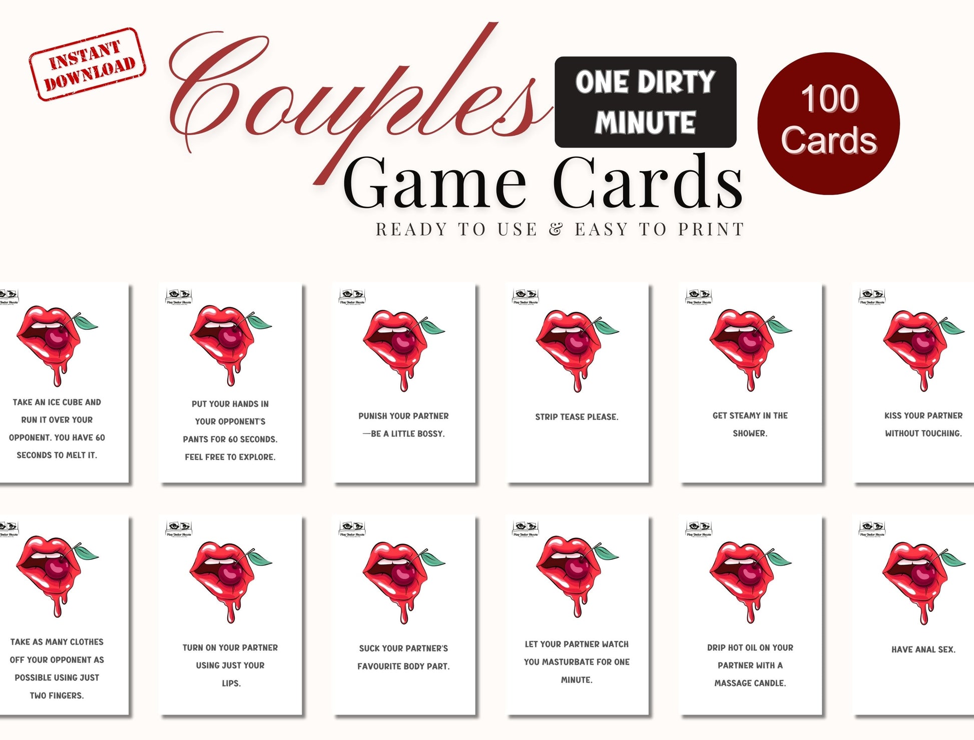 One Dirty Minute adult card game download for romantic date nights, perfect for couples who want to explore intimacy and play