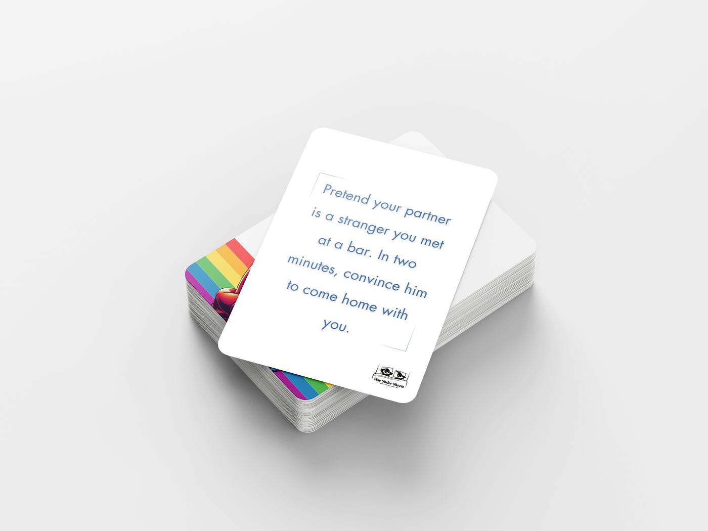 Erotic gay couple game – card deck with sexual dares and positions