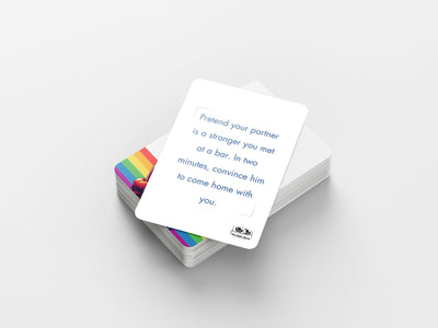 Erotic gay couple game – card deck with sexual dares and positions