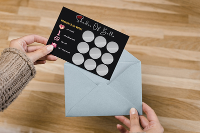 Gay and lesbian-friendly scratch card game with flirty and erotic ideas for unforgettable nights together.