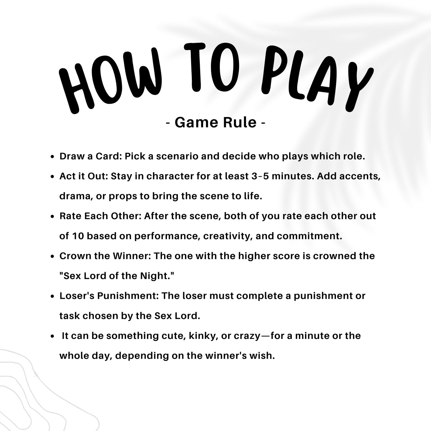 Couples sex toys alternative – erotic roleplay card game for adults