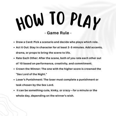 Couples sex toys alternative – erotic roleplay card game for adults