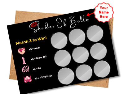 Romantic scratch-off card game for couples designed to spark intimacy and spice up your date nights at home.