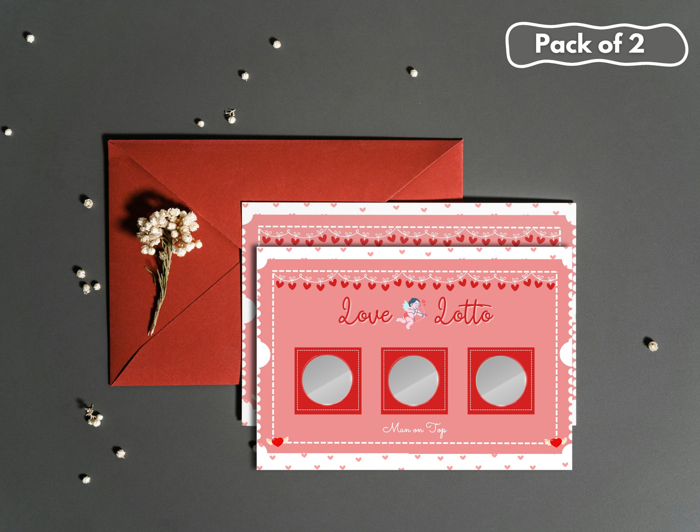 Love Lotto game for queer couples with inclusive and romantic scratch-off challenges.