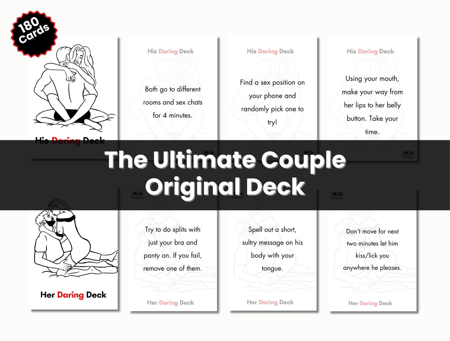 Foreplay and fantasy card game – digital couples challenge for hot and steamy nights