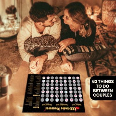Playful scratch card game for couples and adults over 18 – Includes romantic, naughty, and adventurous challenges for an unforgettable experience.