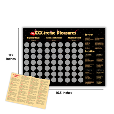 A provocative scratch card board game for couples and adults, featuring thrilling intimacy challenges and romantic tasks to spark passion.