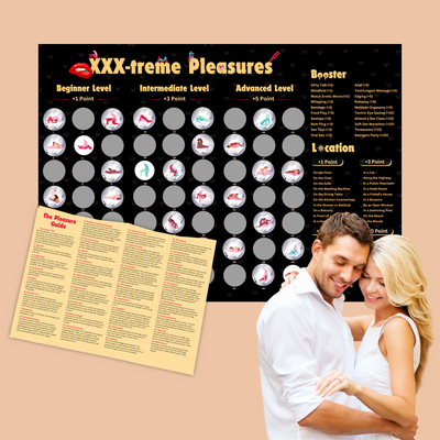 Fun and flirty scratch card game designed for adults, offering romantic dares, relationship challenges, and party fun for couples.